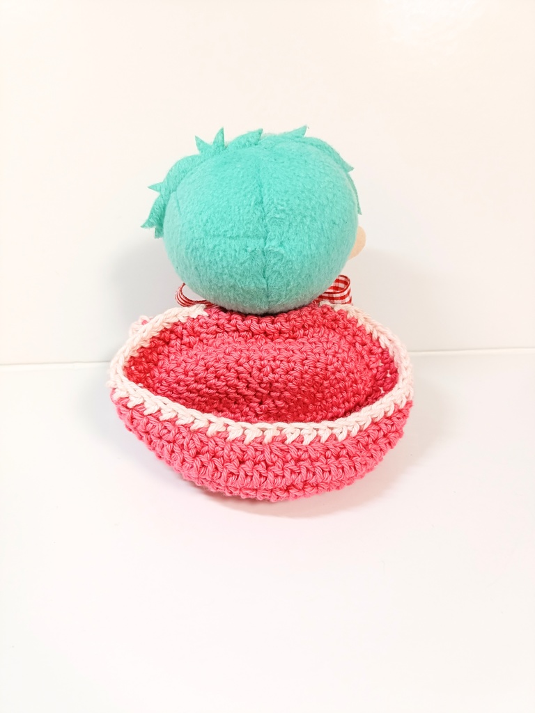 10cmぬい服 いちごミルクフードケープ コットンver.