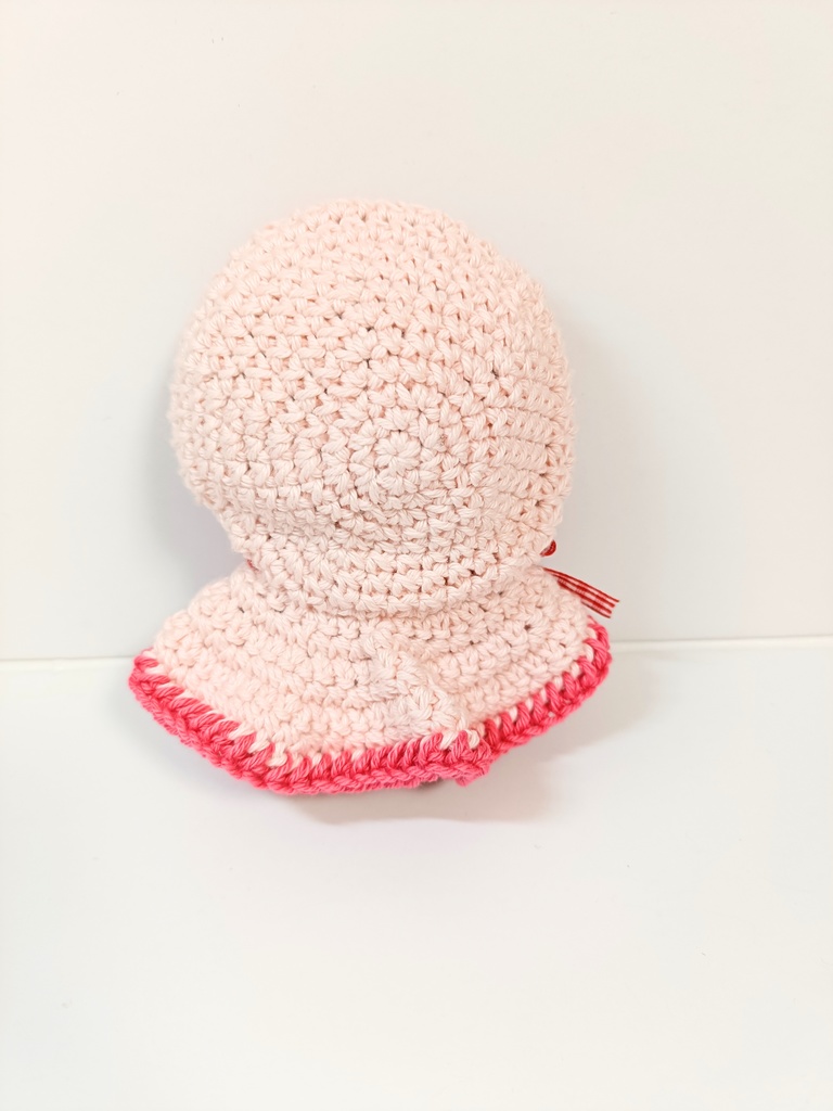 10cmぬい服 いちごミルクフードケープ コットンver.