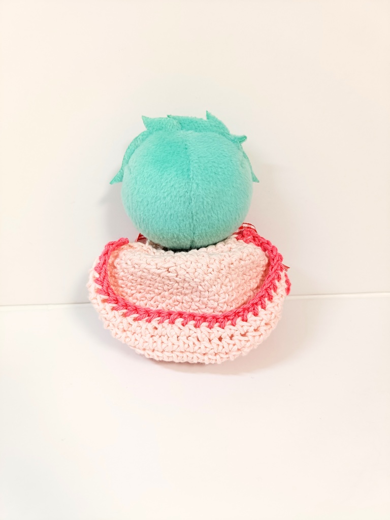 10cmぬい服 いちごミルクフードケープ コットンver.