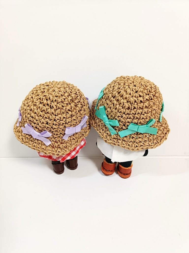 10cmぬい服 ミニリボンだらけ麦わら帽子 -prototype.ver-