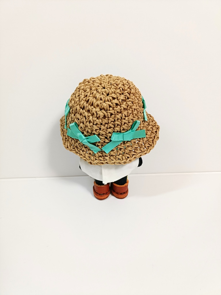 10cmぬい服 ミニリボンだらけ麦わら帽子 -prototype.ver-