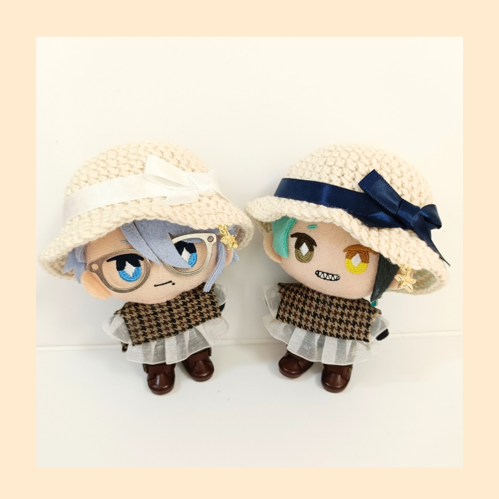 ぬい服10cm コットンエトワールハット