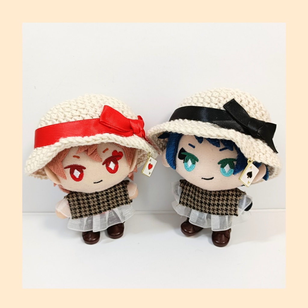 ぬい服10cm コットントランプハット
