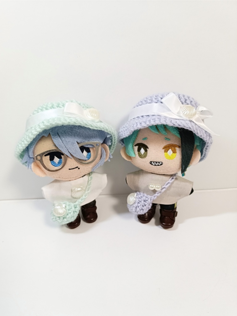 ぬい服10cm パステルマリンハット&バッグセット