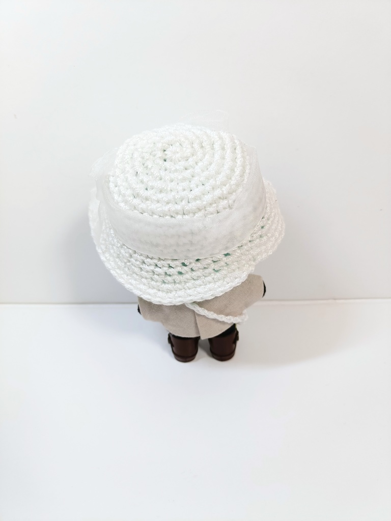 ぬい服10cm オーガンジーマリンハット&バッグセット