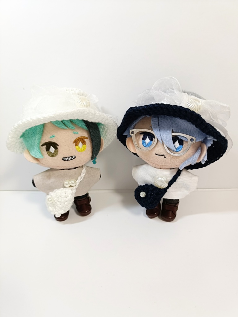 ぬい服10cm オーガンジーマリンハット&バッグセット