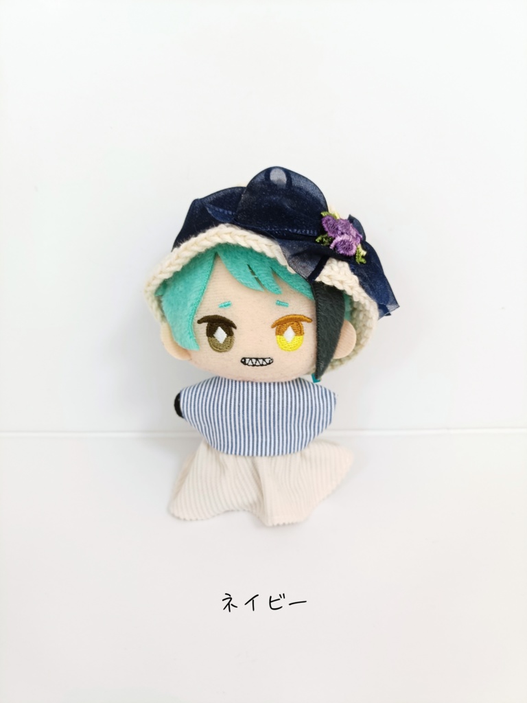 ぬい服10cm オーガンジーフラワーハット