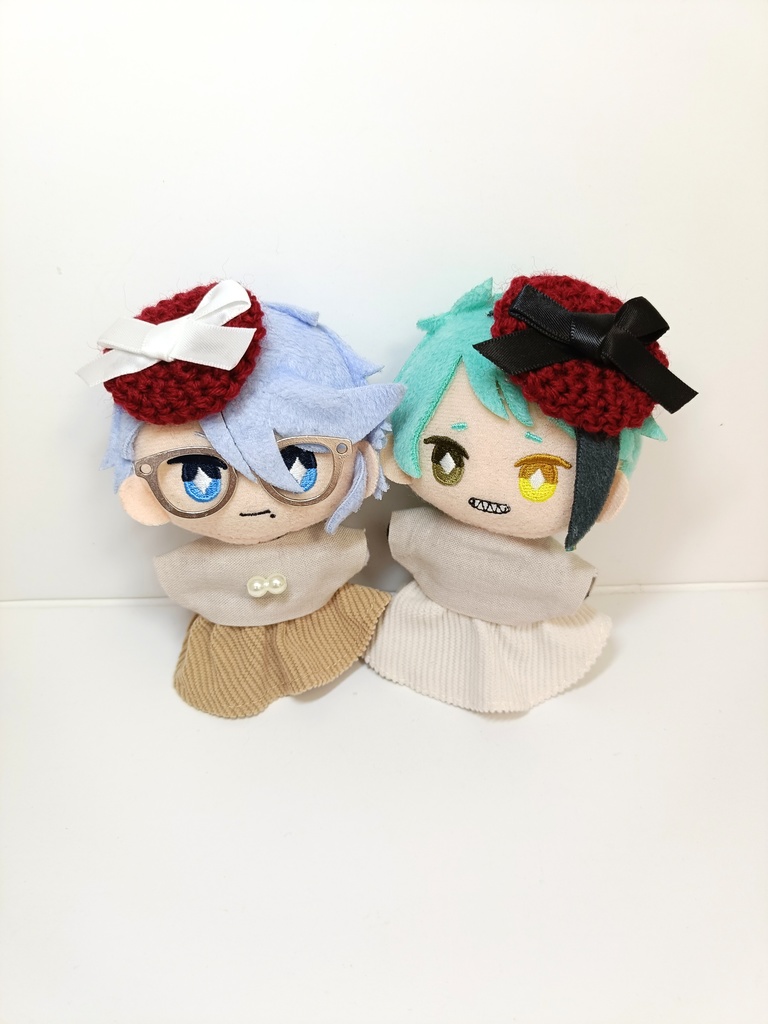 ぬい服10cm サテンリボンチビベレー