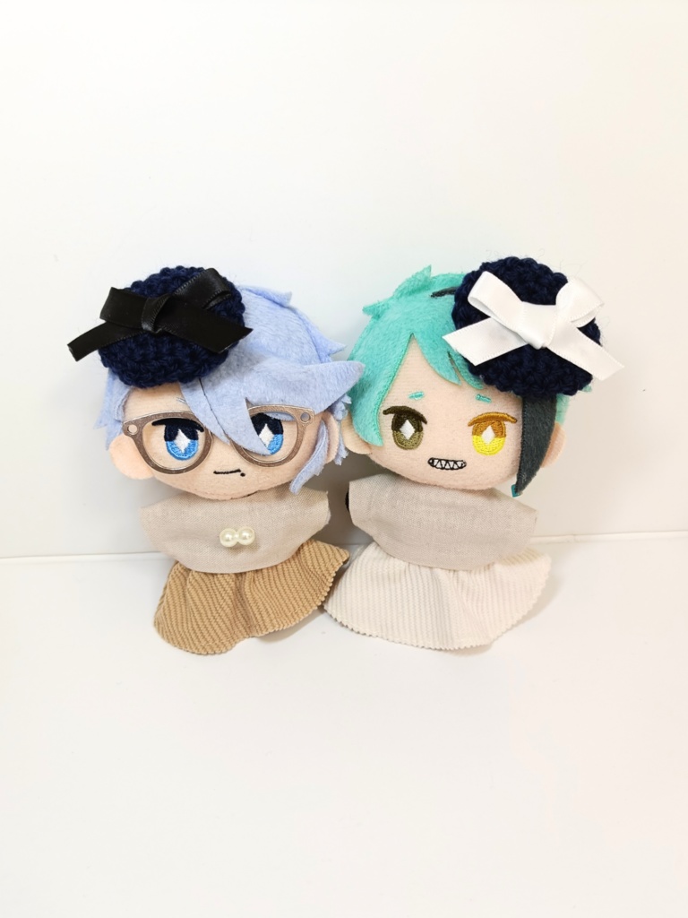 ぬい服10cm サテンリボンチビベレー