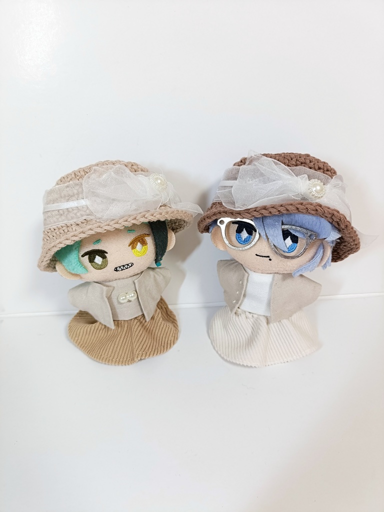 ぬい服10cm オーガンジーモカハット