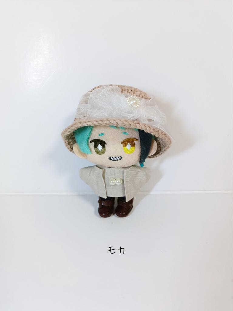 ぬい服10cm オーガンジーモカハット