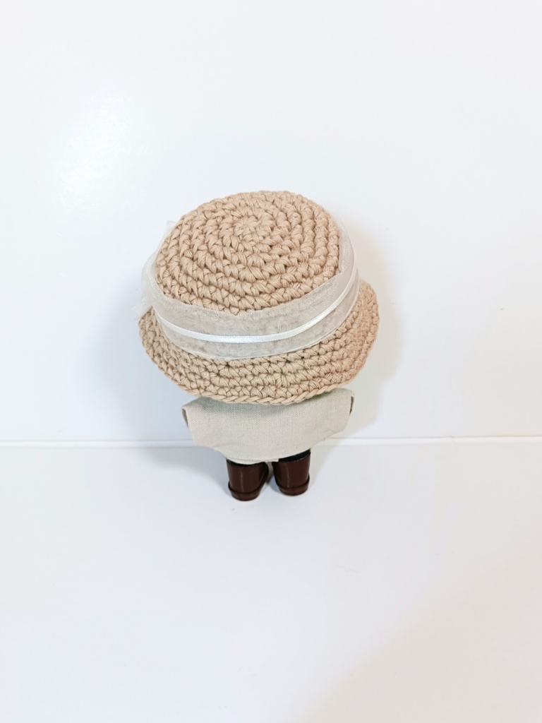 ぬい服10cm オーガンジーモカハット