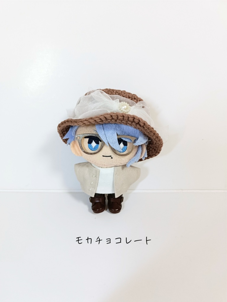 ぬい服10cm オーガンジーモカハット