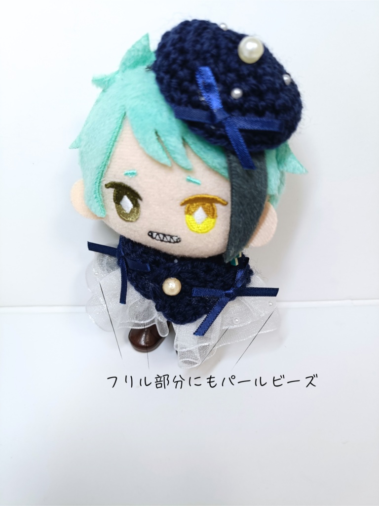 10cmぬい服 サテンパールケープ&チビベレーセット