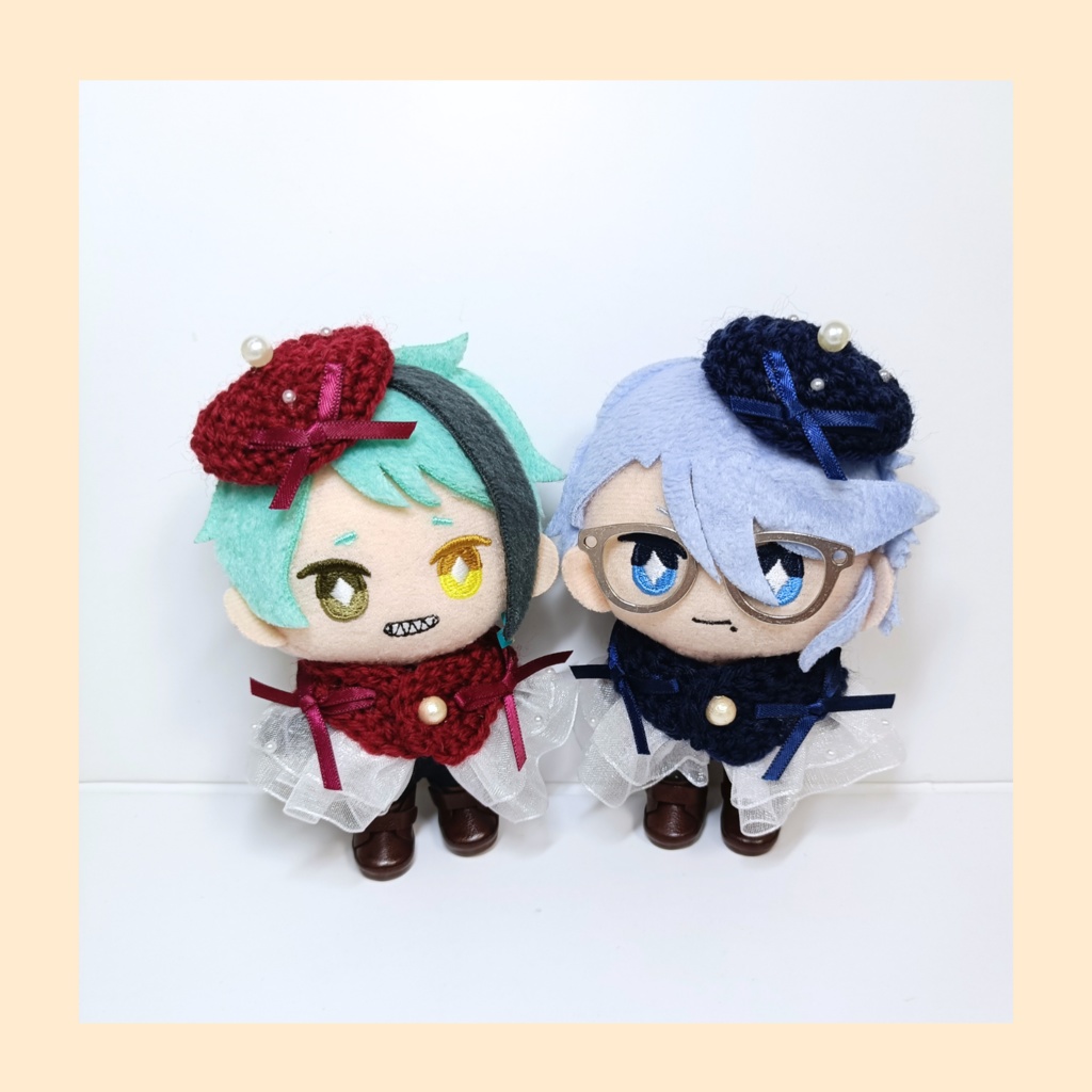 10cmぬい服 サテンパールケープ&チビベレーセット