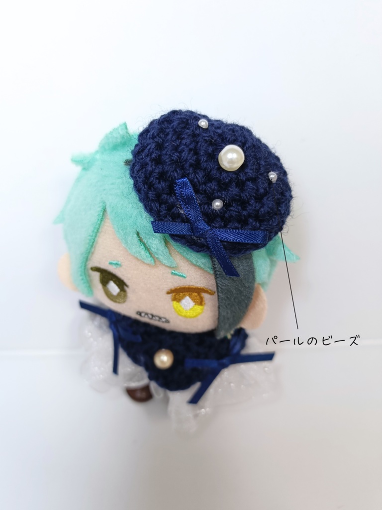 10cmぬい服 サテンパールケープ&チビベレーセット