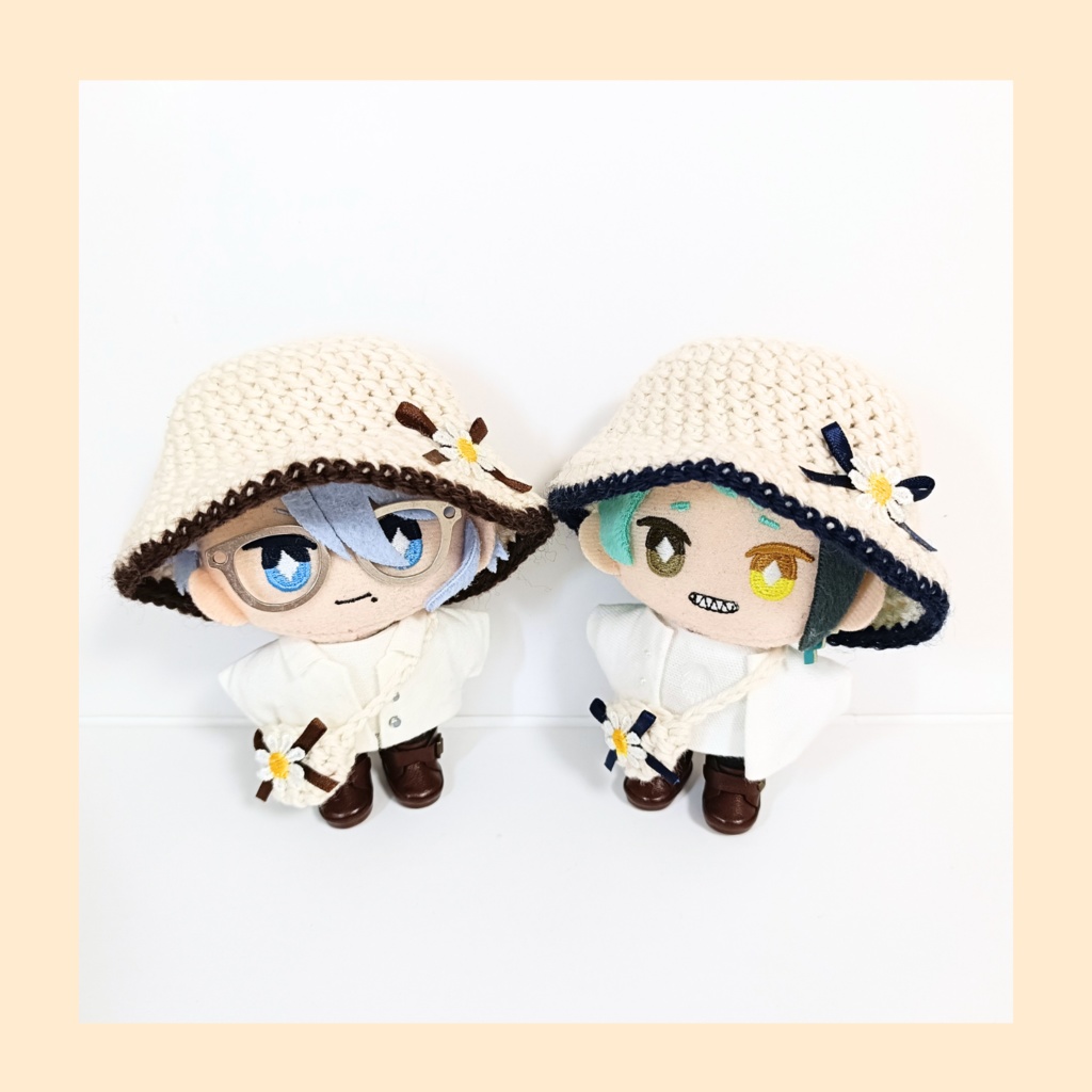 ぬい服10cm 韓国風ハット&バッグセット