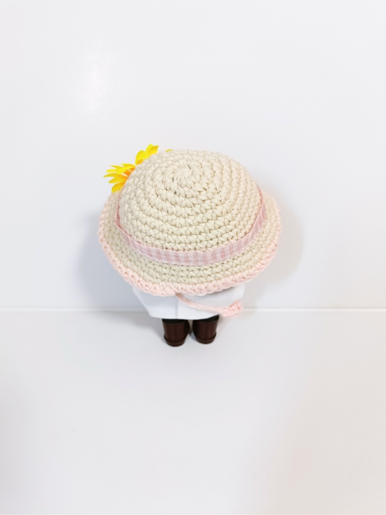 ぬい服10cm コットンひまわりセット~cute~(ハット&トップス&バッグ)