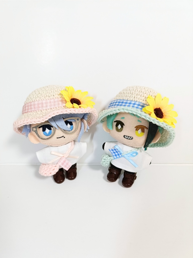 ぬい服10cm コットンひまわりセット~cute~(ハット&トップス&バッグ)