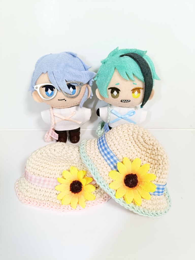 ぬい服10cm コットンひまわりセット~cute~(ハット&トップス&バッグ)