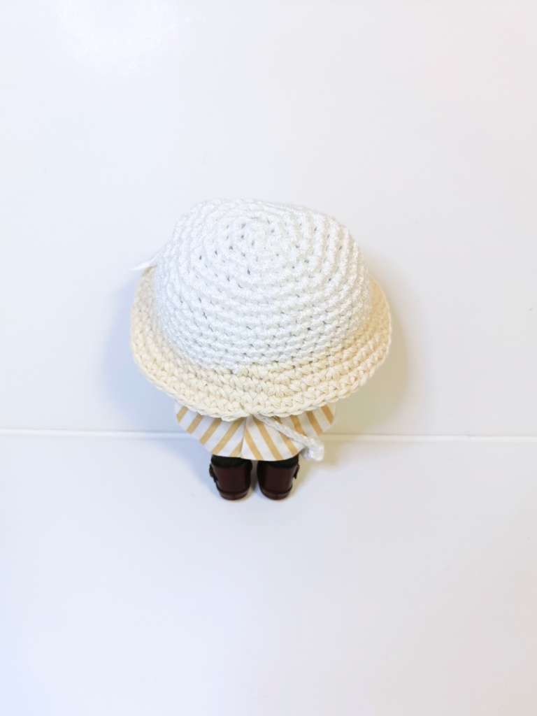 ぬい服10cm コットンマリンセット(ハット&トップス&バッグ)