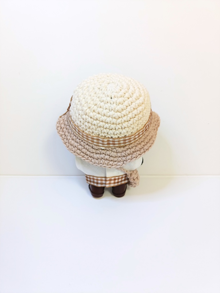 ぬい服10cm フラワーモカセット(ハット&トップス&バッグ)