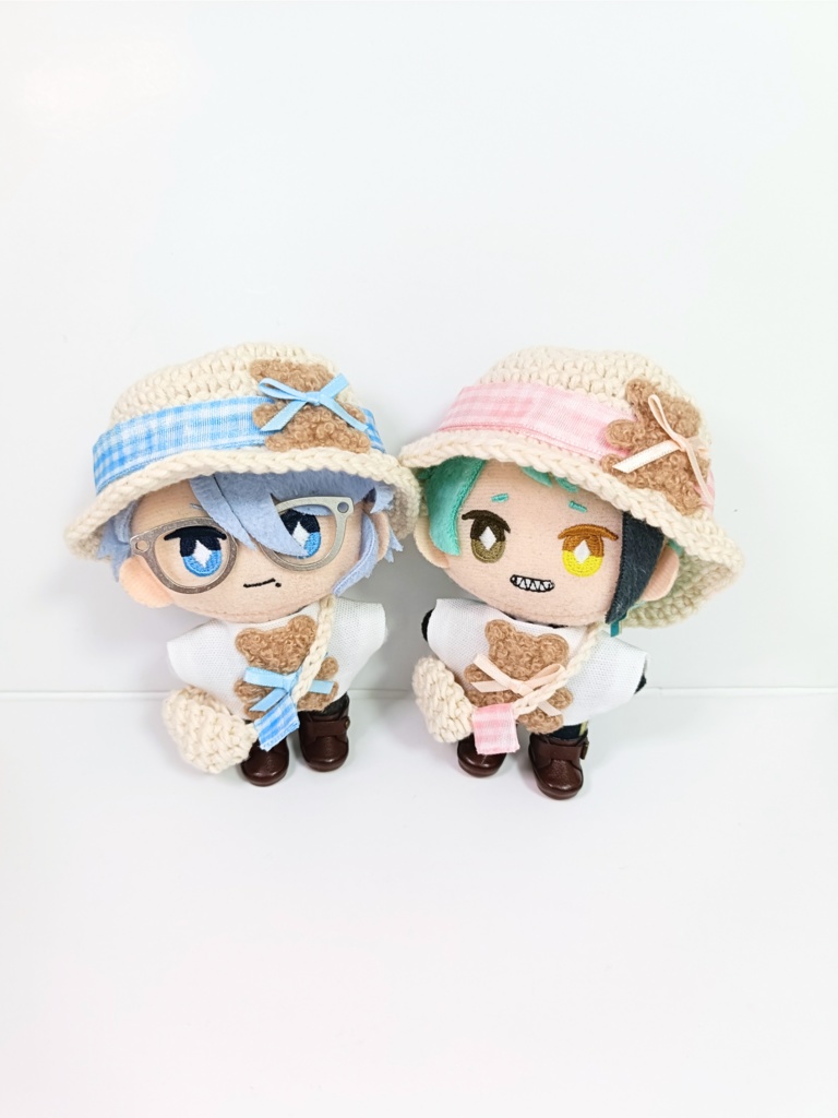 ぬい服10cm ふわふわくまさんセット(ハット&トップス&バッグ)