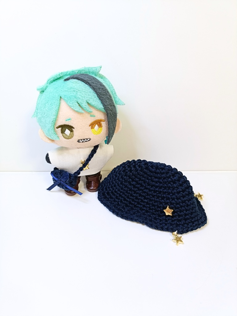 ぬい服10cm ぶらさがりスターセット(ハット&トップス&バッグ)