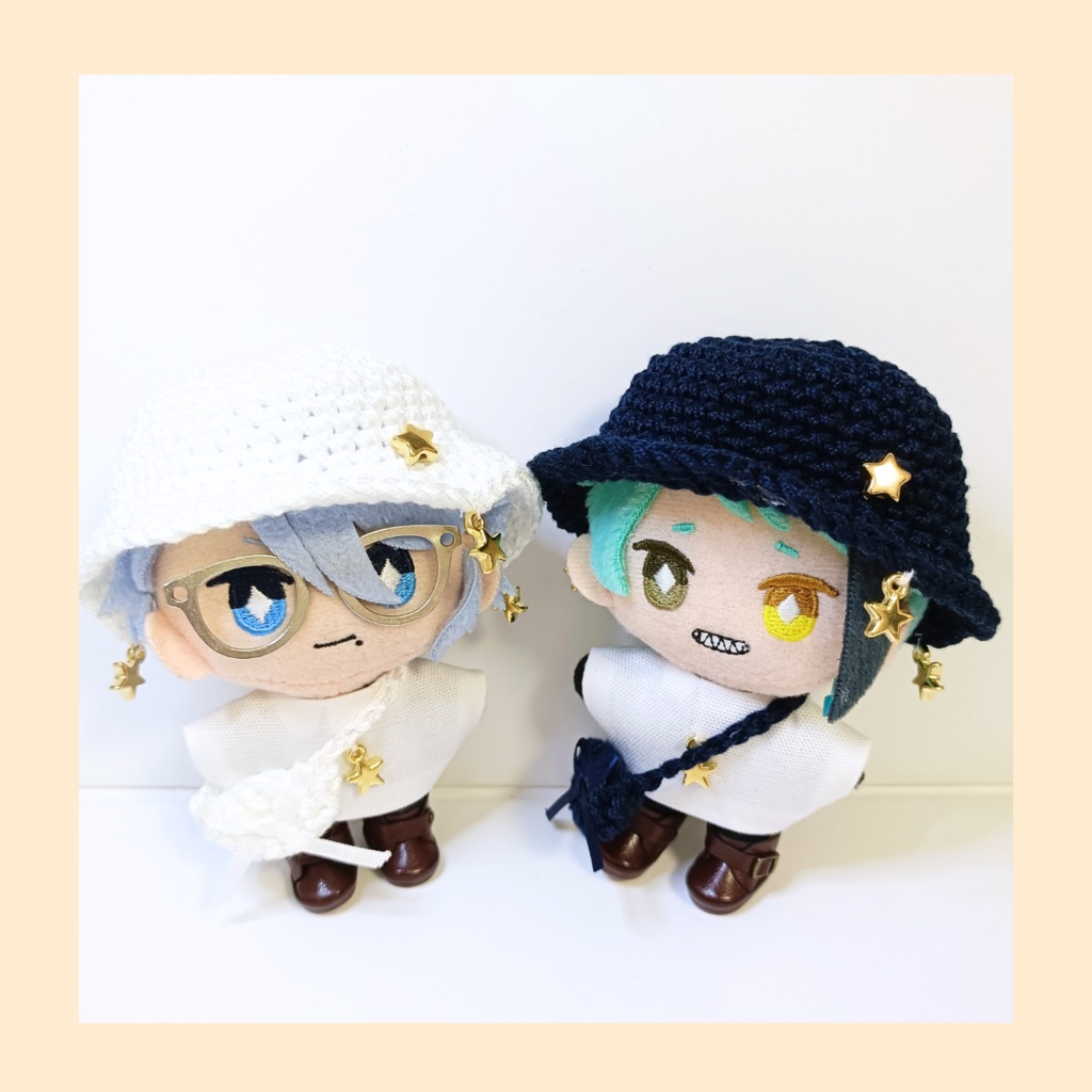 ぬい服10cm ぶらさがりスターセット(ハット&トップス&バッグ)