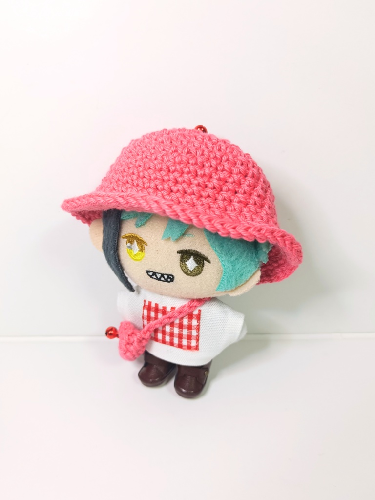 ぬい服10cm ちりりん!カラフル三兄弟セット(ハット&トップス&バッグ)