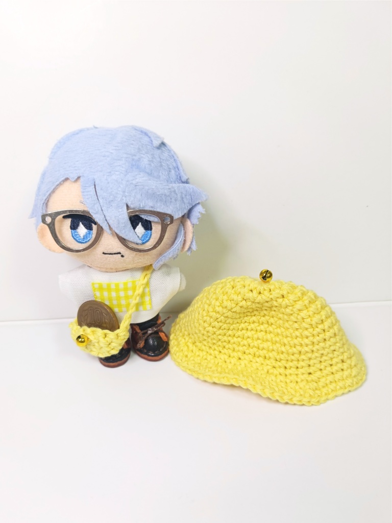 ぬい服10cm ちりりん!カラフル三兄弟セット(ハット&トップス&バッグ)