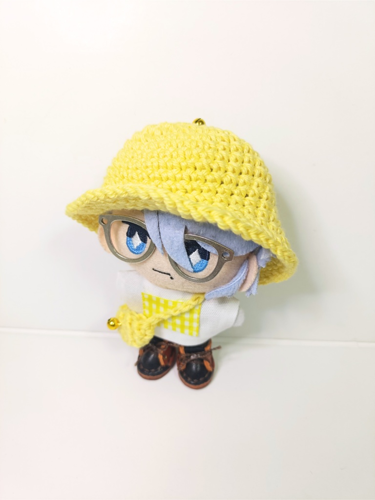 ぬい服10cm ちりりん!カラフル三兄弟セット(ハット&トップス&バッグ)