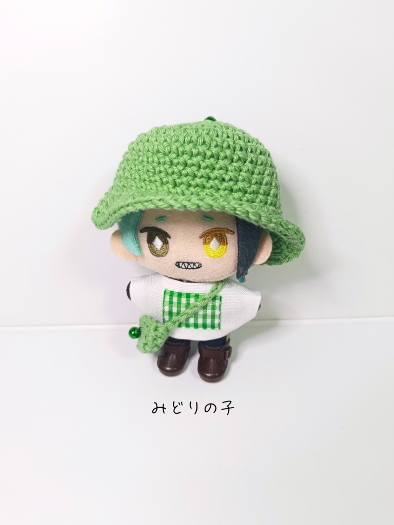 ぬい服10cm ちりりん!カラフル三兄弟セット(ハット&トップス&バッグ)