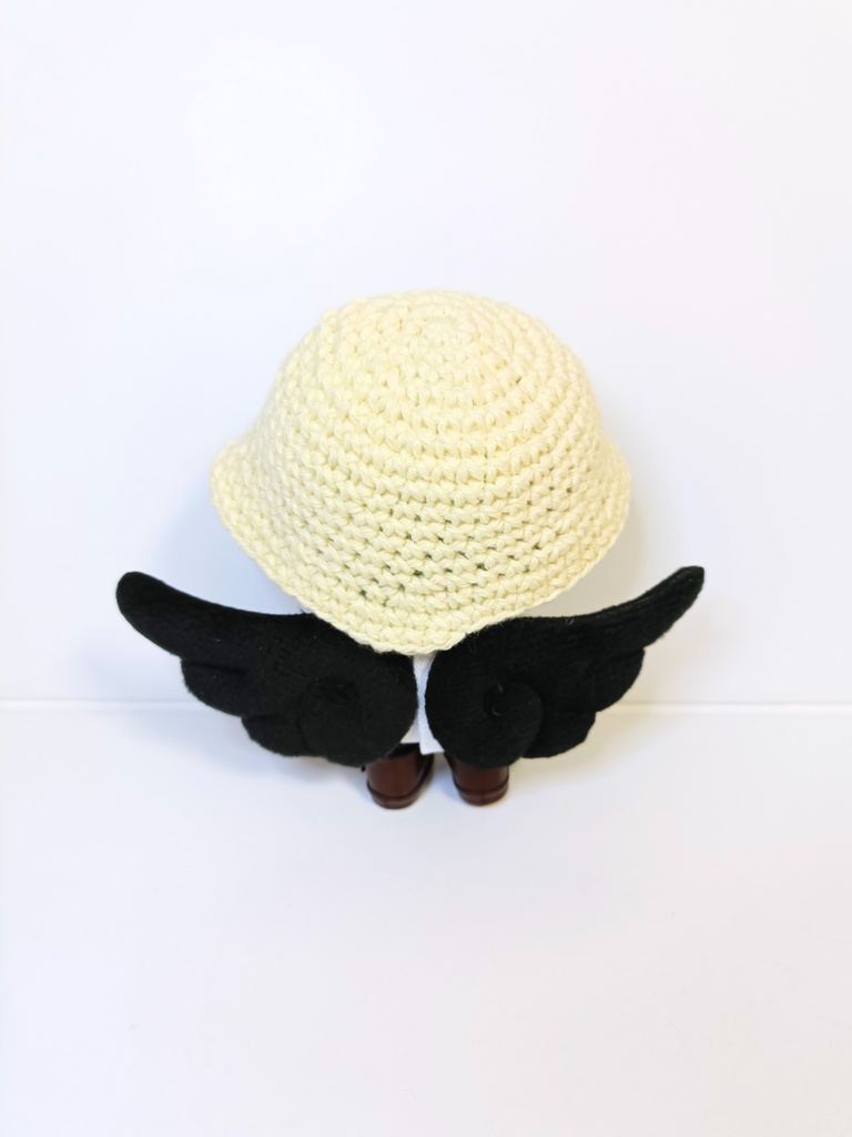 ぬい服10cm 天使&だ天使セット(ハット&トップス)