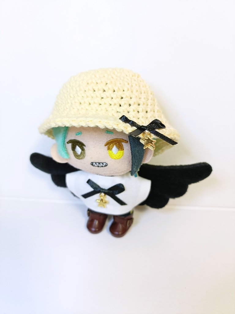 ぬい服10cm 天使&だ天使セット(ハット&トップス)