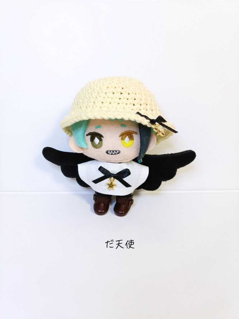 ぬい服10cm 天使&だ天使セット(ハット&トップス)