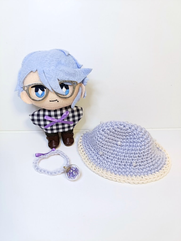 ぬい服10cm キラキラ!キャンディーセット(ハット&トップス&ポシェット)