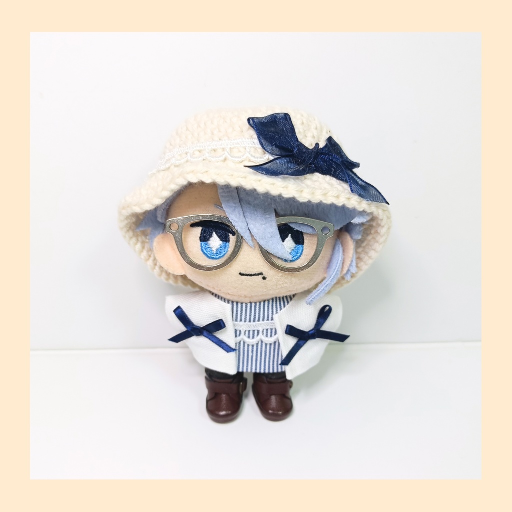 ぬい服10cm レース＆リボンセット（ハット＆トップス＆ジャケット）