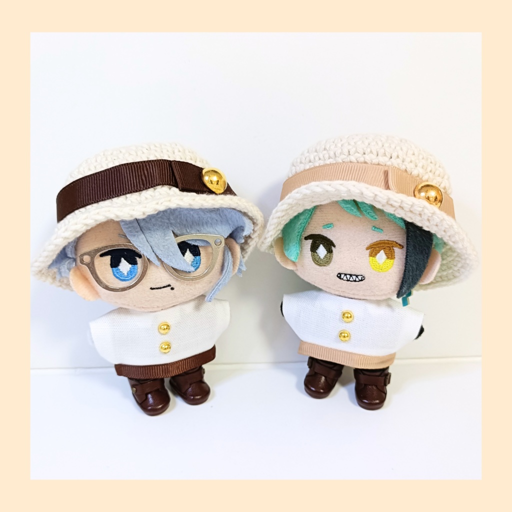ぬい服10cm グログランリボンセット(ハット&トップス)