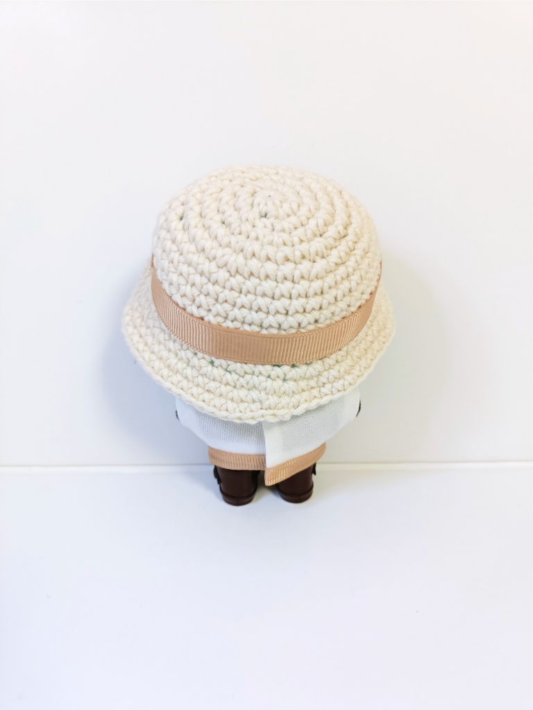 ぬい服10cm グログランリボンセット(ハット&トップス)