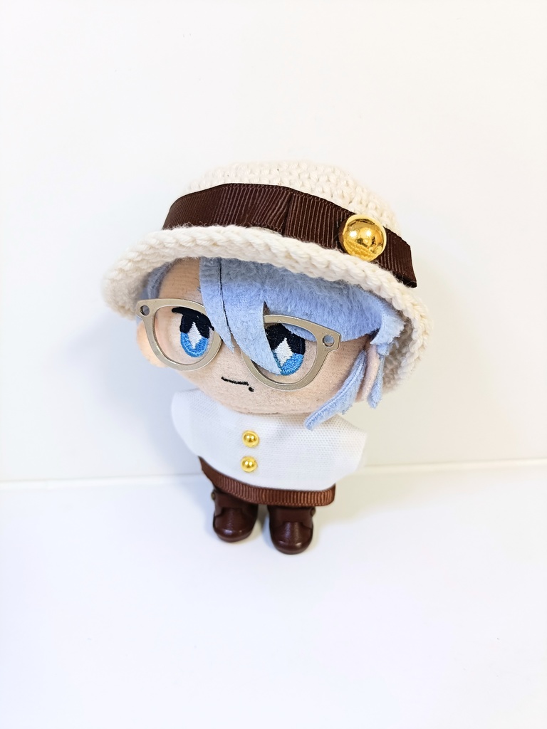 ぬい服10cm グログランリボンセット(ハット&トップス)