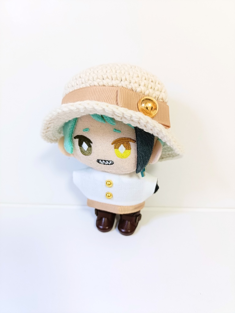 ぬい服10cm グログランリボンセット(ハット&トップス)