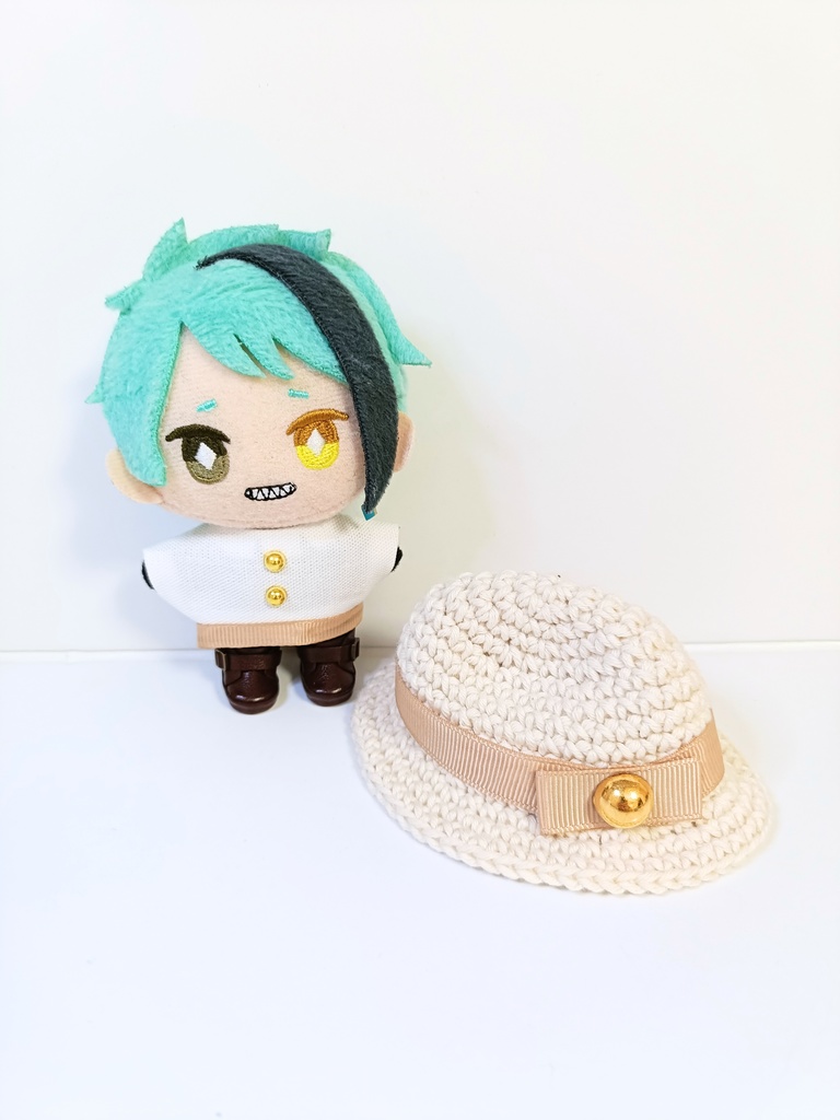 ぬい服10cm グログランリボンセット(ハット&トップス)