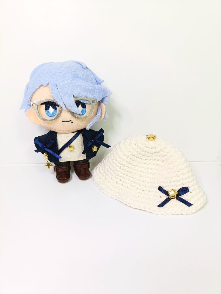 ぬい服10cm ゴージャス!エトワールセット(ハット&トップス&ジャケット&ポシェット)