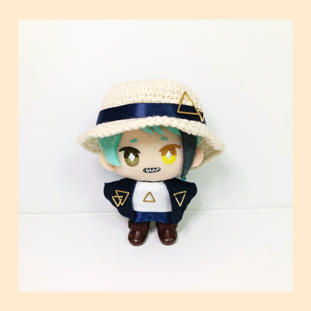 ぬい服10cm 幾何学！夏セット（ハット＆トップス＆ジャケット）