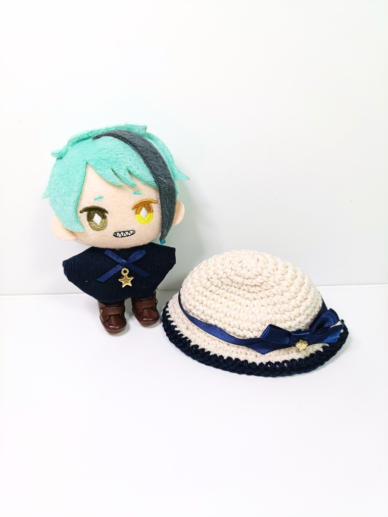 ぬい服10cm シンプルエトワールセット(ハット&トップス)