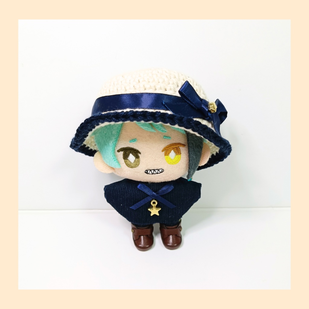 ぬい服10cm シンプルエトワールセット(ハット&トップス)