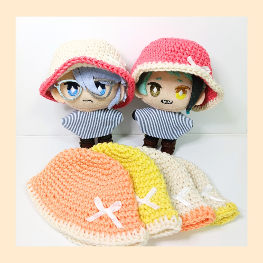 ぬい服10cm バイカラービタミンハット