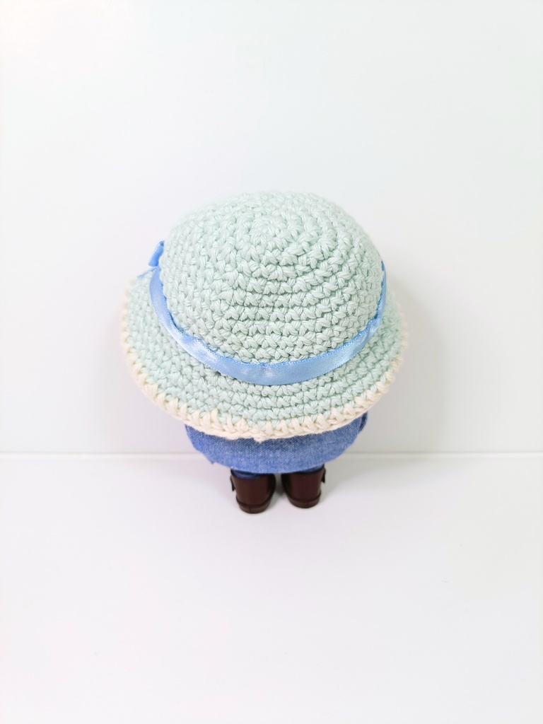 ぬい服10cm さわやかブルーセット(ハット&トップス&ジャケット)