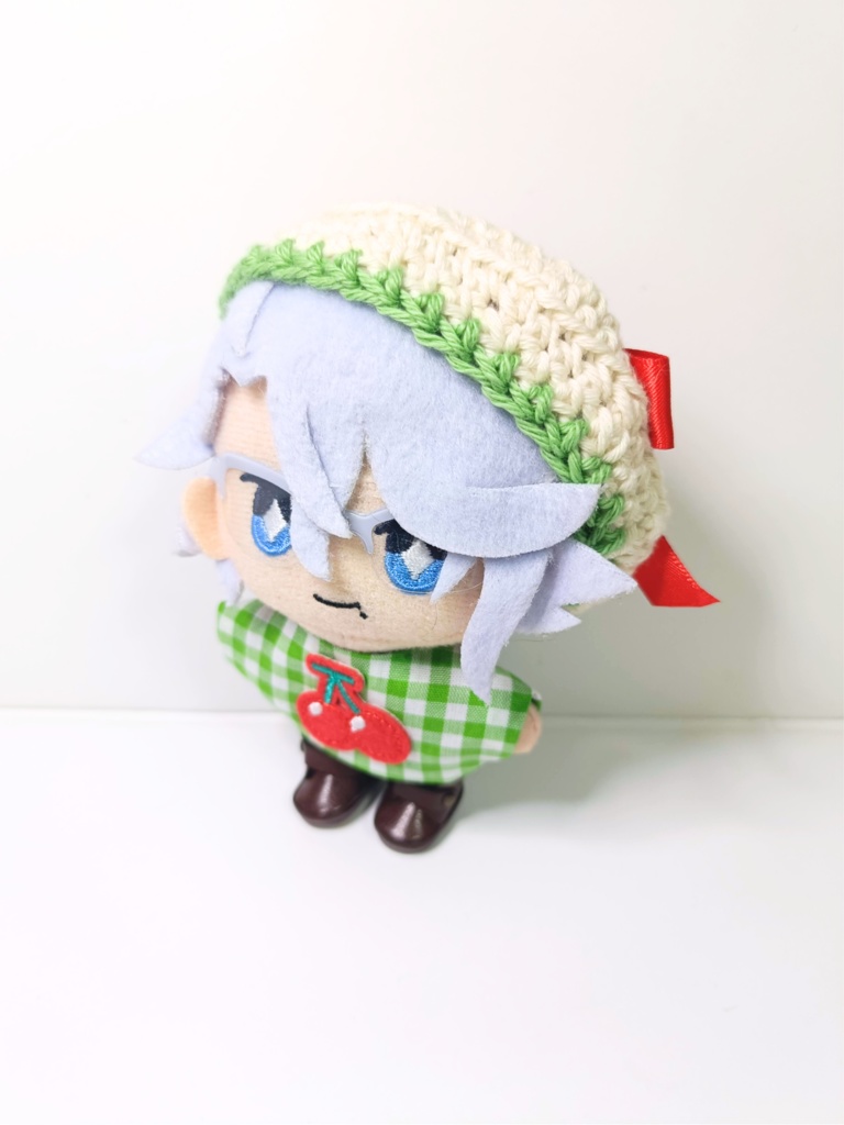 ぬい服10cm シンプルメロンソーダセット(ベレー&トップス)